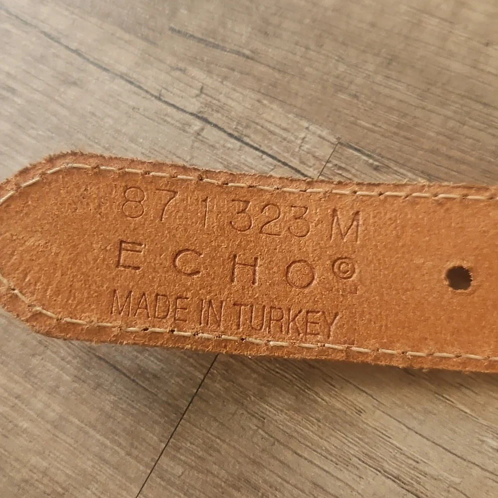 Genuine Leather Multi Colored Tan Belt - Picture 5 of 6